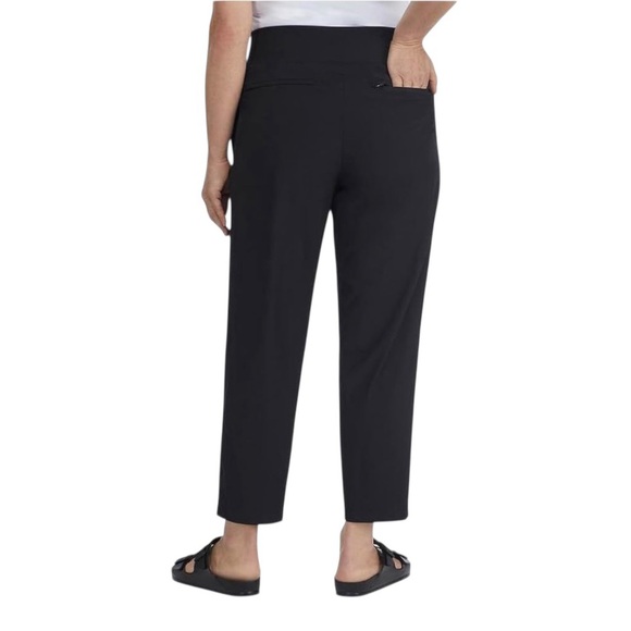 NWT🌺Kirkland Signature•Black Cropped Relaxed Fit Pants - Picture 2 of 7
